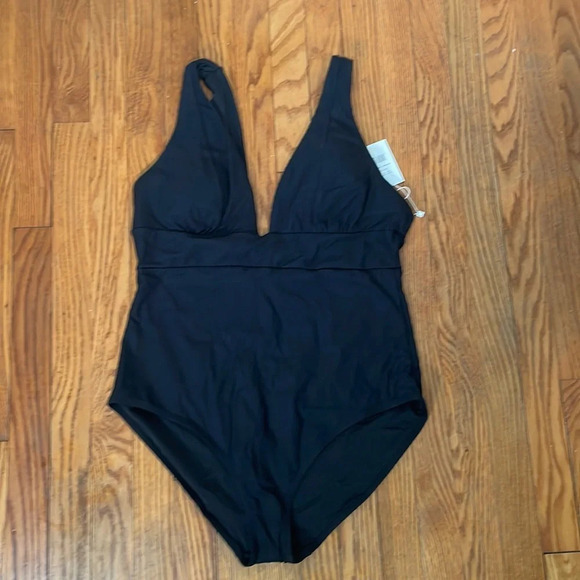 Andie Swim The Mykonos Rib One Piece LT Swimsuit Black size XXXL Long torso NWT - Picture 3 of 7